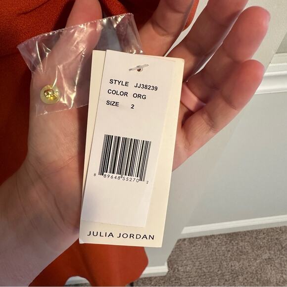 NWT Julia Jordan Burnt Orange Long Sleeve Maxi Dress 2 - Picture 12 of 12